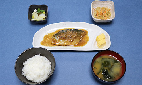 サバの味噌煮定食写真